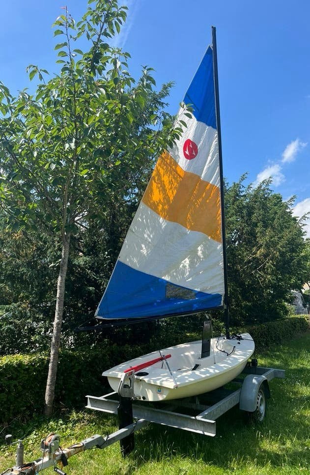 Flying Micron 3 lichtgew.eenmansboot    Autodak Jolie, Watersport en Boten, Open zeilboten, Ophalen of Verzenden, Zo goed als nieuw