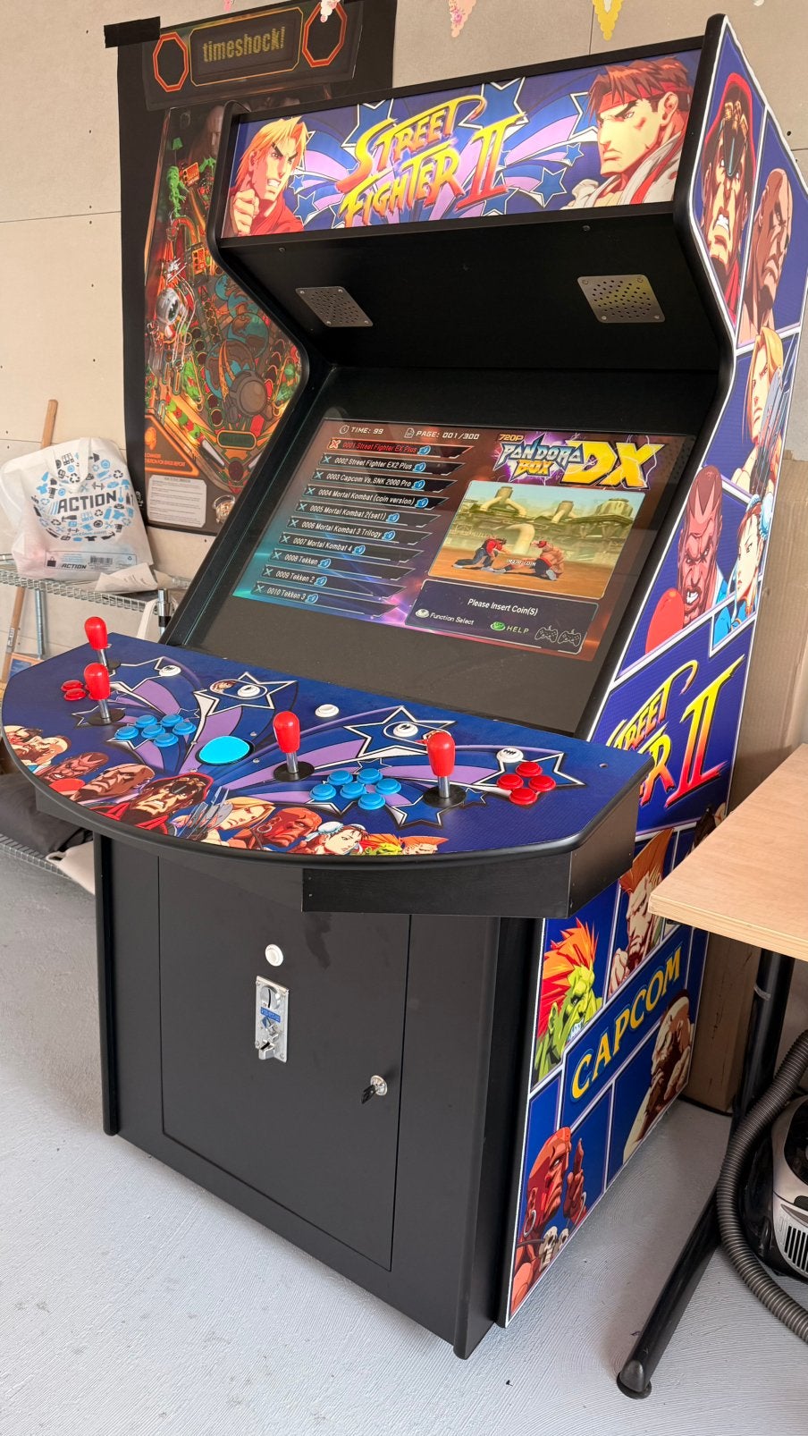 Arcadekast 32" Street Fighter ZGAN 4 spelers 3000 games, 3 spelers of meer, Ophalen, Zo goed als nieuw, Vanaf 3 jaar