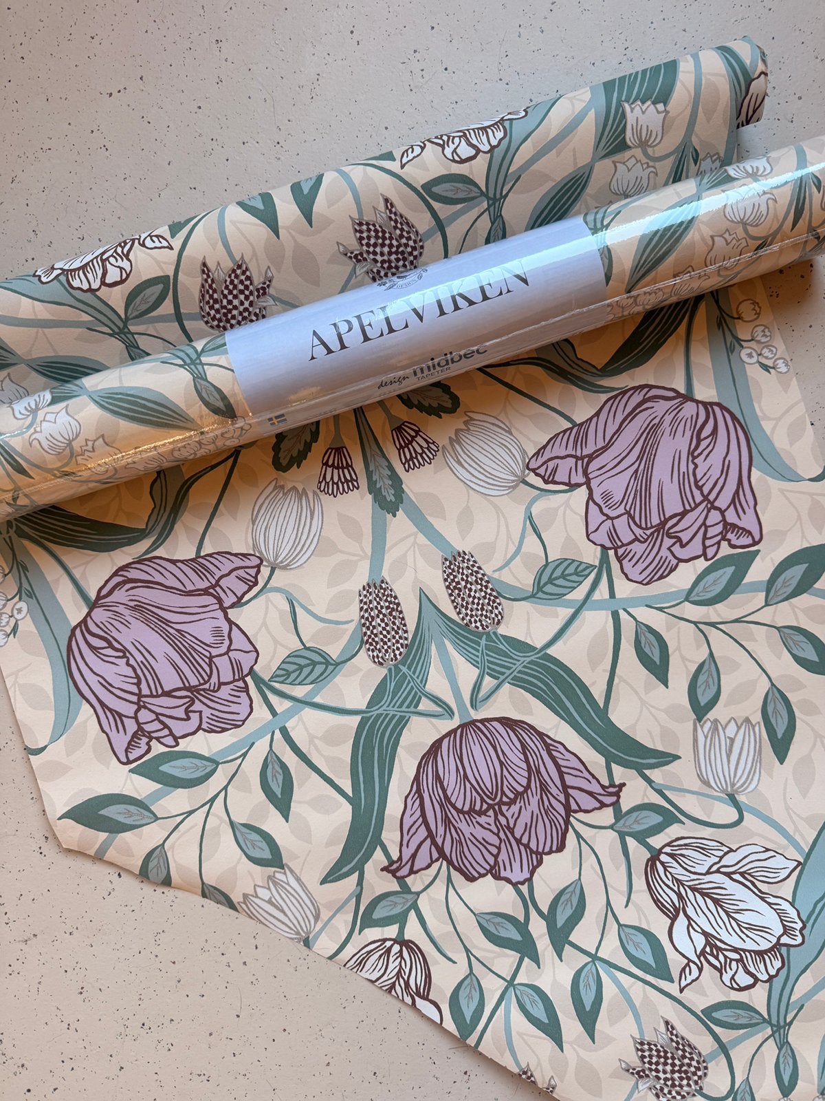 Behang Summer Gray - Fillipa 33007 purple, Ophalen, Bloemen, Overige merken, Paars