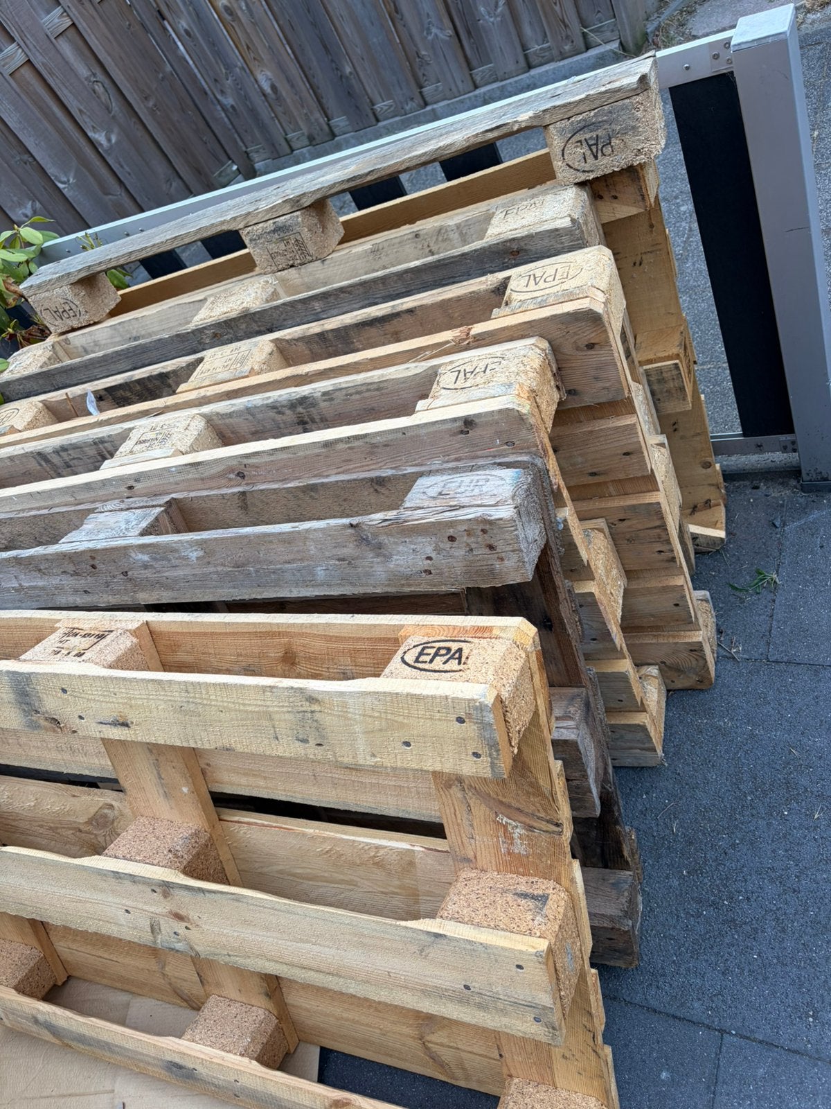 Gratis euro pallets 6 stuks, Ophalen, Zo goed als nieuw, Pallet, Minder dan 200 cm