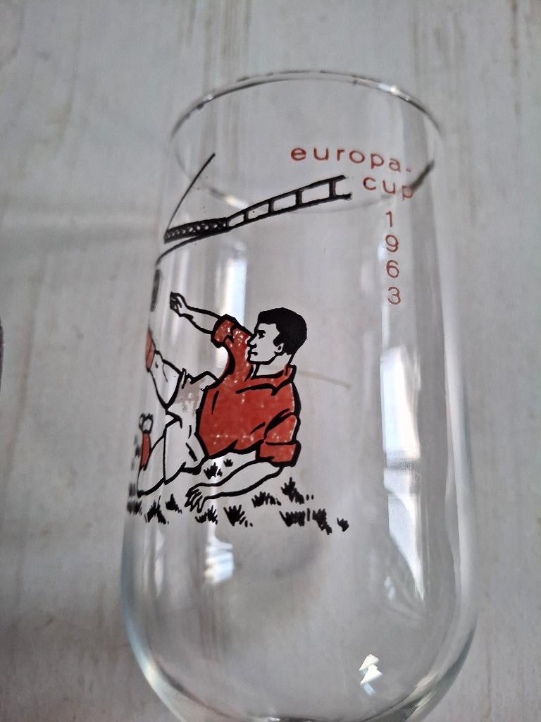 Vintage europa cup 1963 glas, Ophalen