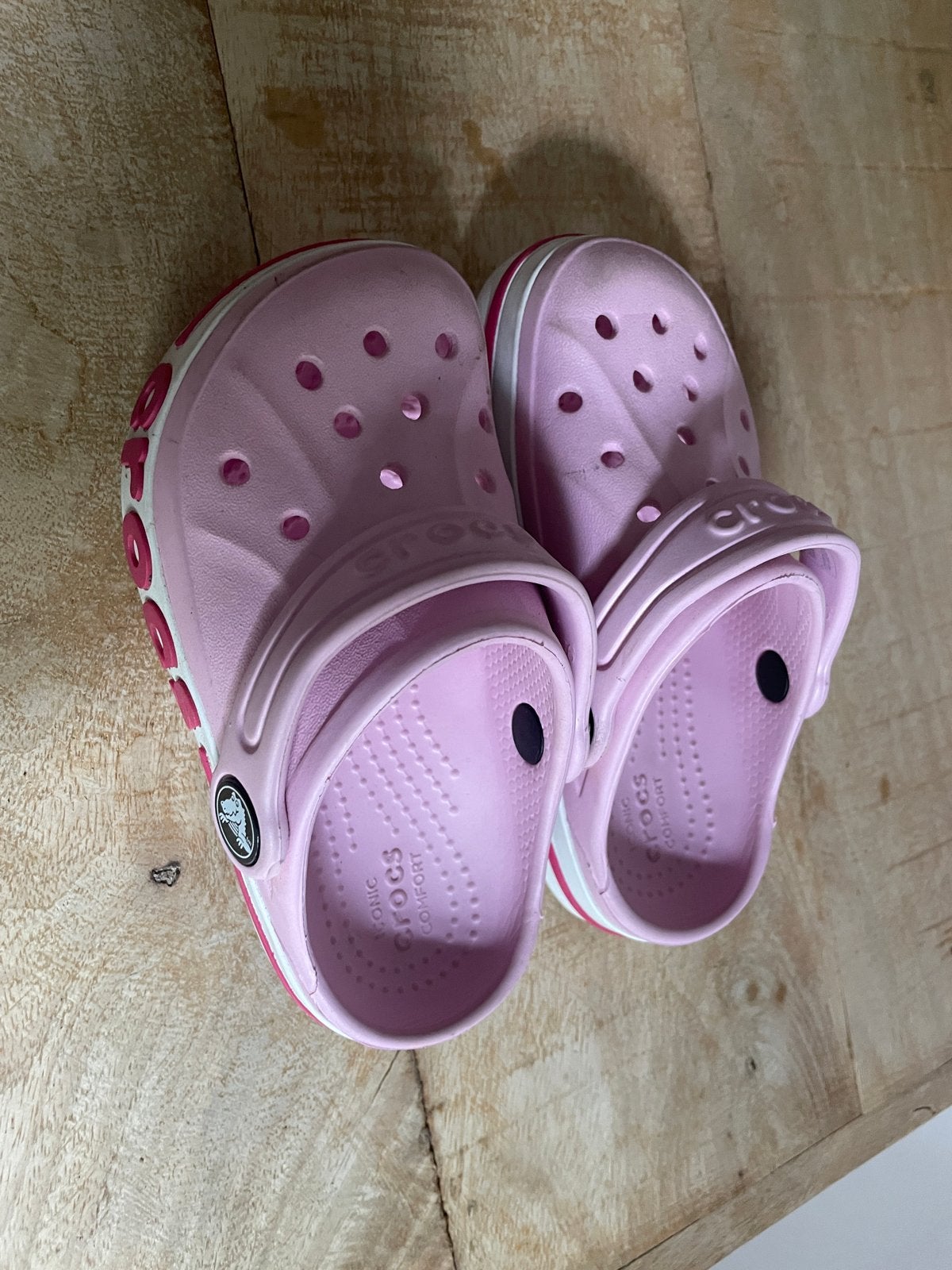 Roze Crocs voor kinderen - Maat 25, Ophalen, Gebruikt, Meisje, Schoenen