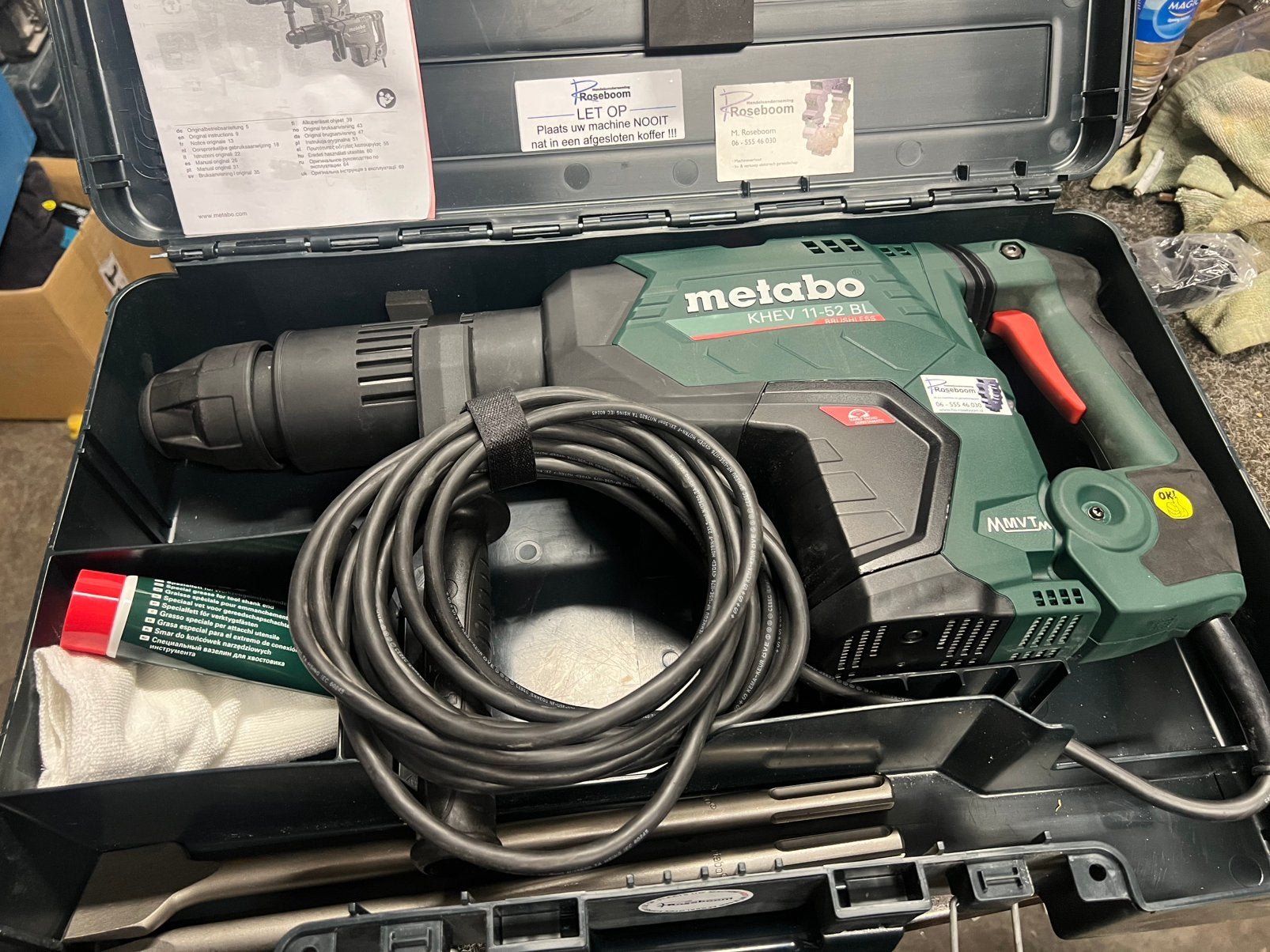 Metabo combibreek hamer type KHEV 11-52 BL brushless demo, Ophalen, Www.metabo.com, Boor- en/of Breekhamer, Zo goed als nieuw