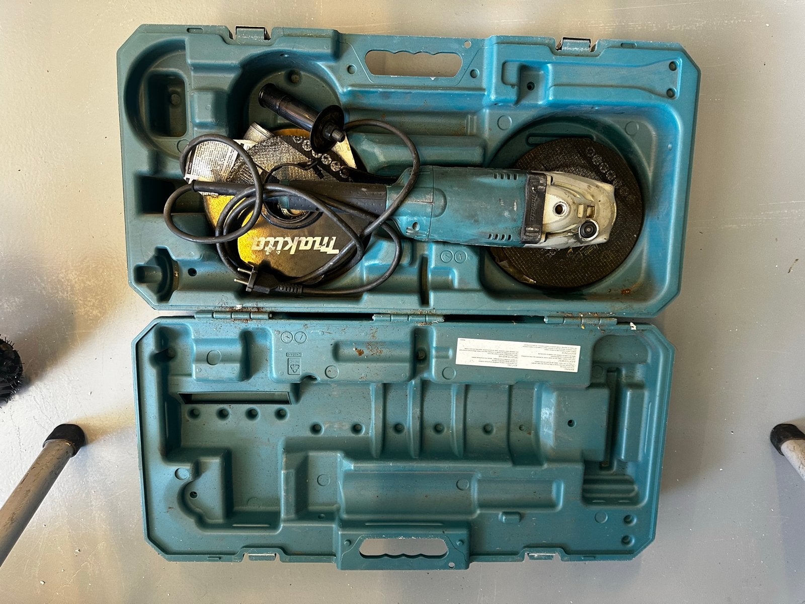 Makita Haakse Slijper groot! In Koffer - Gebruikt, Gebruikt, Makita, Haakse handslijpmachine, Makita