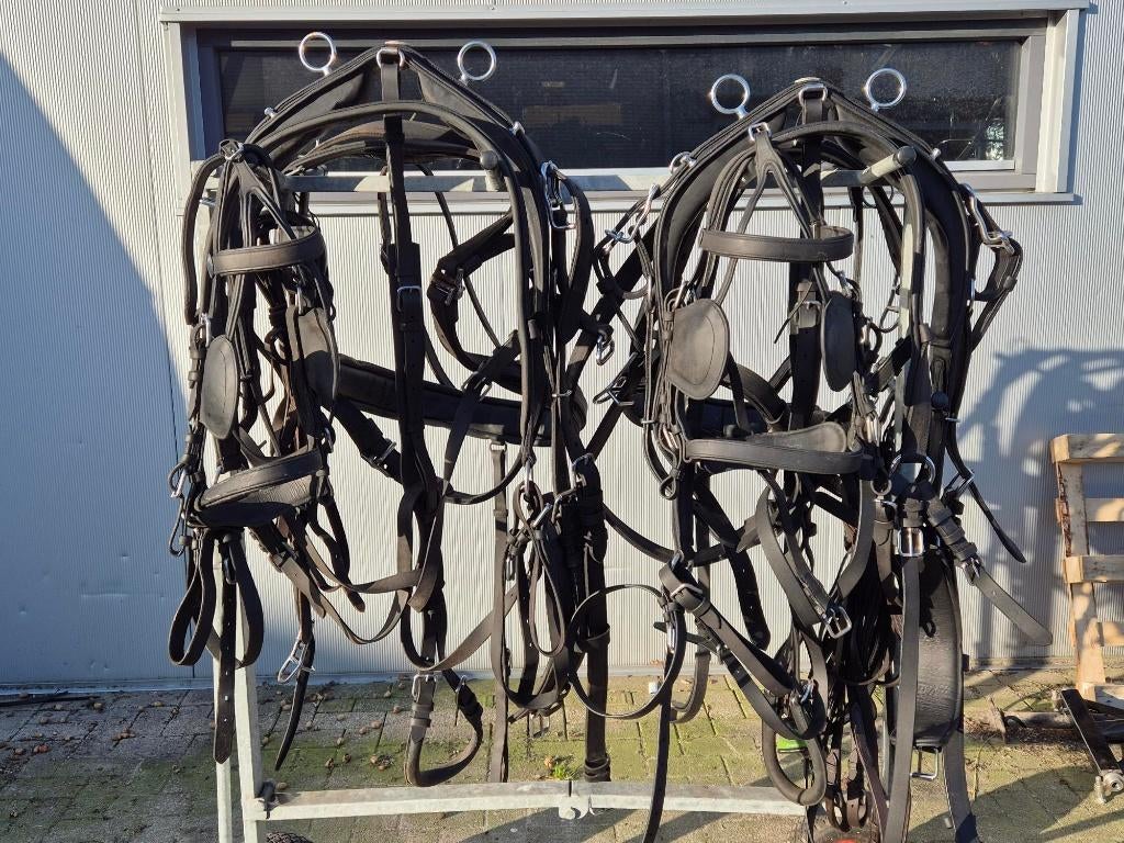 Ideal LeatherTech enkel- en tweespantuig, Dieren en Toebehoren, Paarden en Pony's | Hoofdstellen en Tuigage, Ophalen of Verzenden