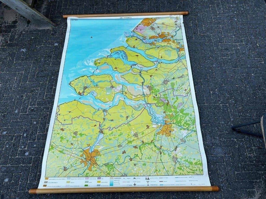 Zeeland / Deltagebied, Antiek en Kunst, Antiek | Schoolplaten, Ophalen of Verzenden, Natuur en Biologie