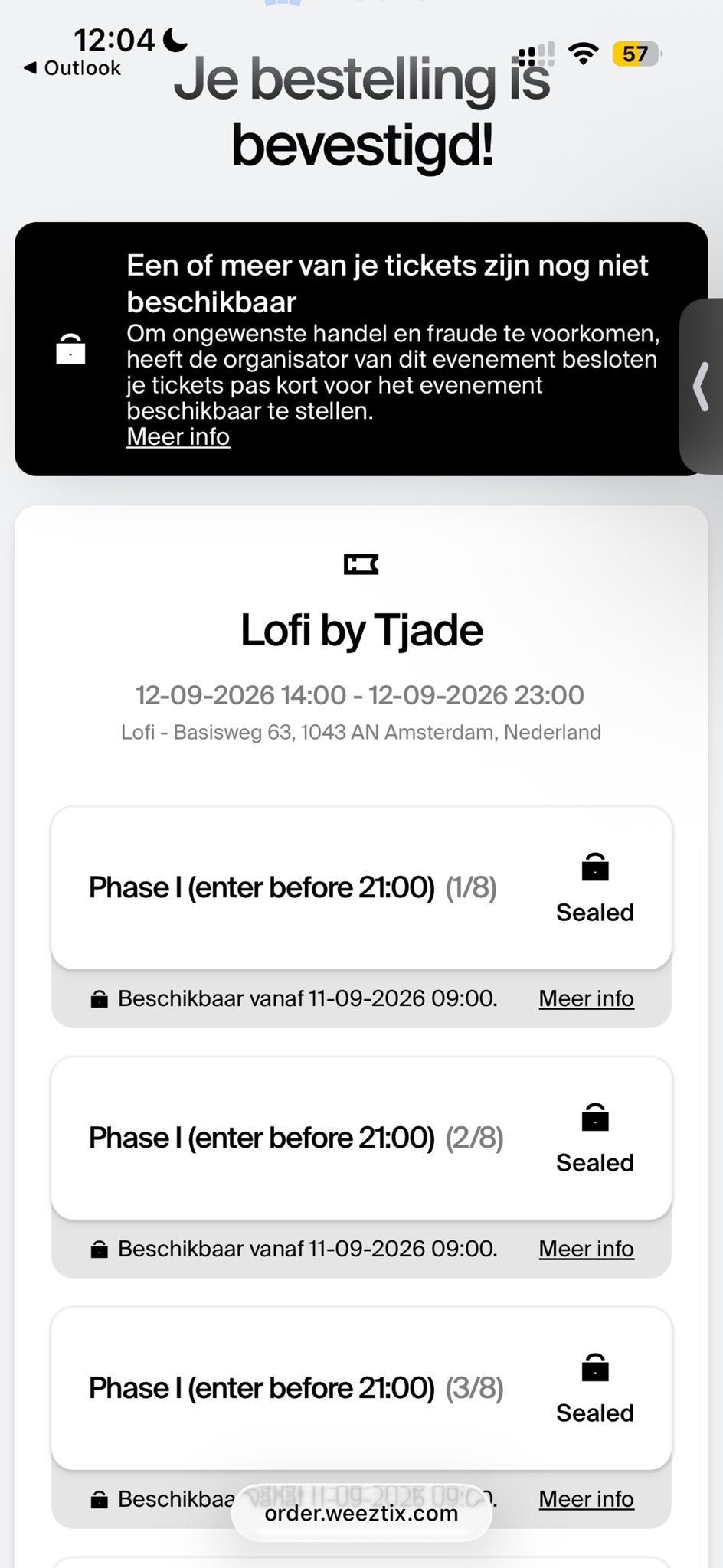 Lofi by Tjade, Tickets en Kaartjes