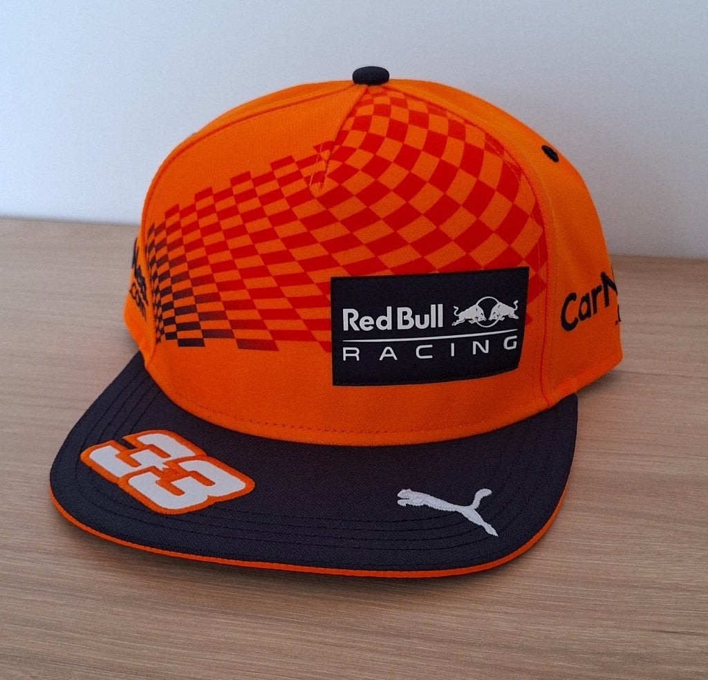 Max Verstappen Red Bull cap oranje blauw, Verzamelen, Automerken, Motoren en Formule 1, Ophalen of Verzenden, Nieuw, Formule 1