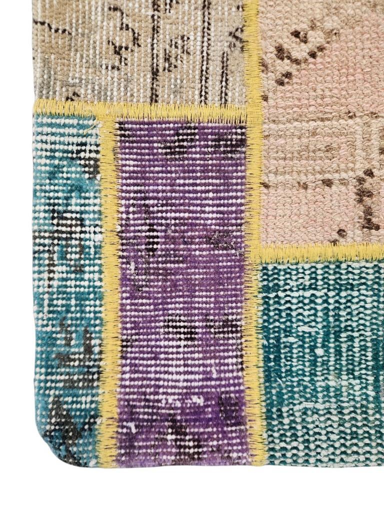 Nieuw oriental wool patchwork kussen decorative 50x50cm, 50 tot 100 cm, Zo goed als nieuw, Onbekend, Onbekend