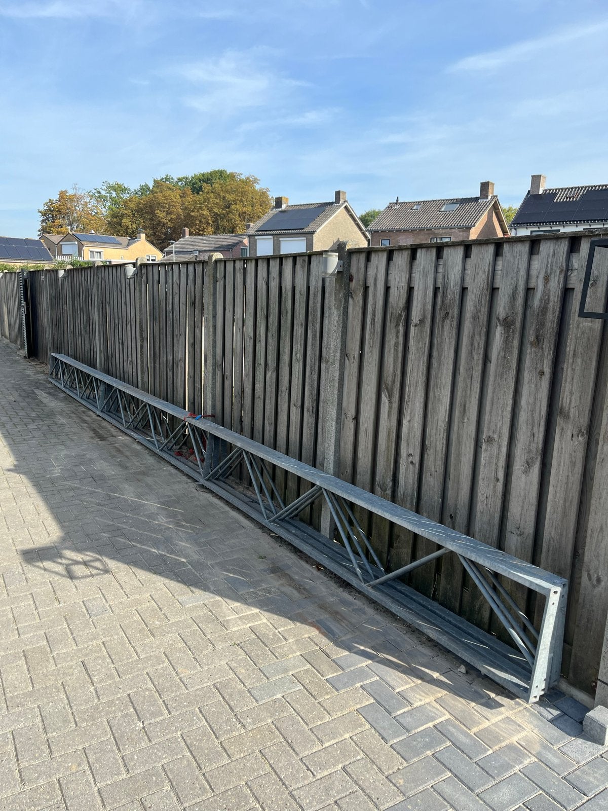 5 Gegalvaniseerde Traliespanten drie van 9,5mtr en 2st 3mtr, Ophalen