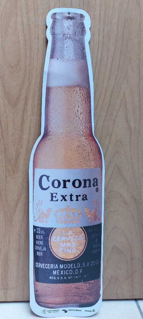 reclamebord Corona, Ophalen of Verzenden, Nieuw, Reclamebord, Plaat of Schild, Overige merken