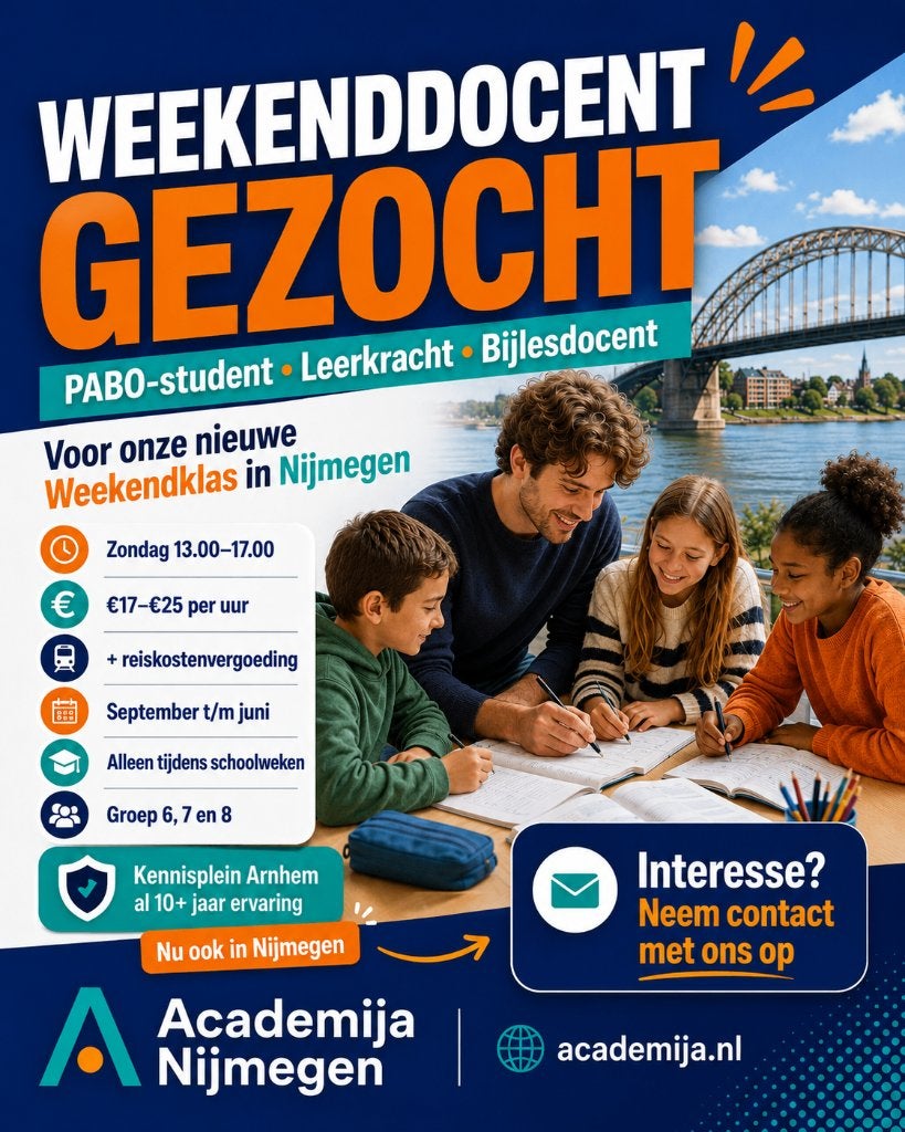 GEZOCHT Bijlesdocent / PABO-student in Nijmegen, Privéles, Bijles