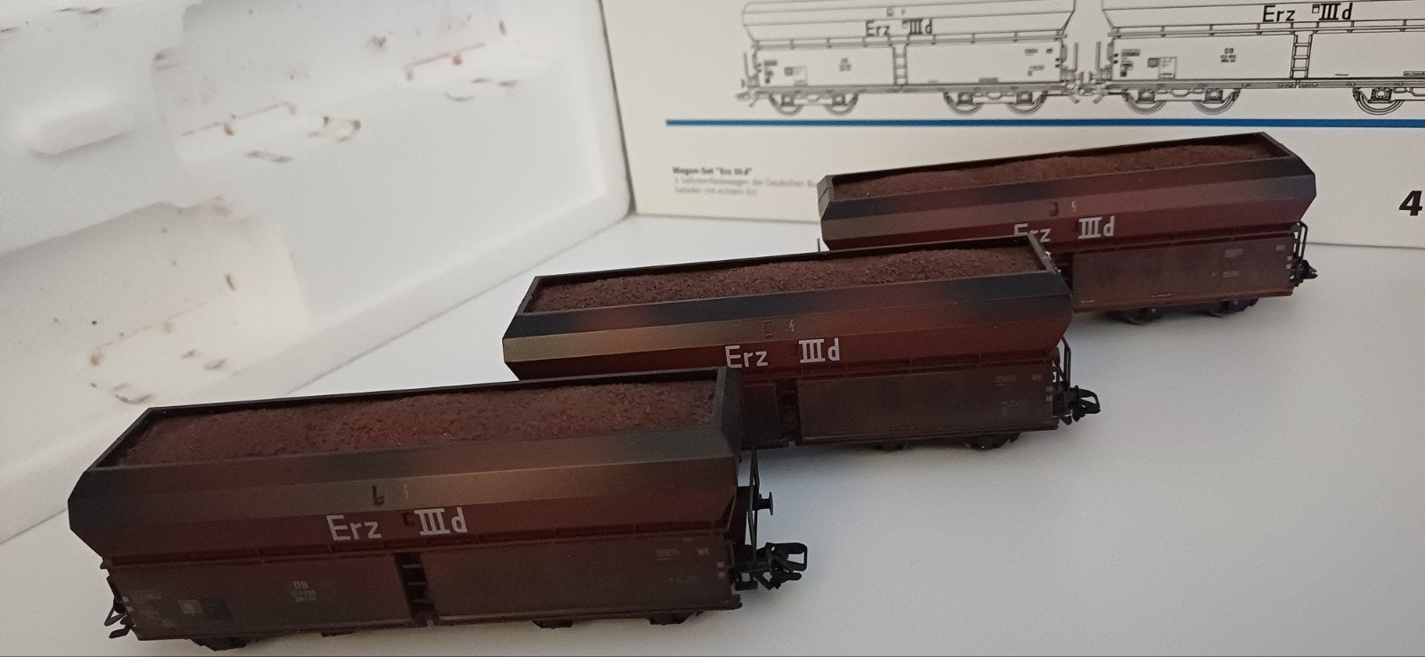 Märklin 46243 H Goederenwagenset 'Erz IIId' van de DB, Hobby en Vrije tijd, Modeltreinen | H0, Wisselstroom, Wagon, Ophalen of Verzenden