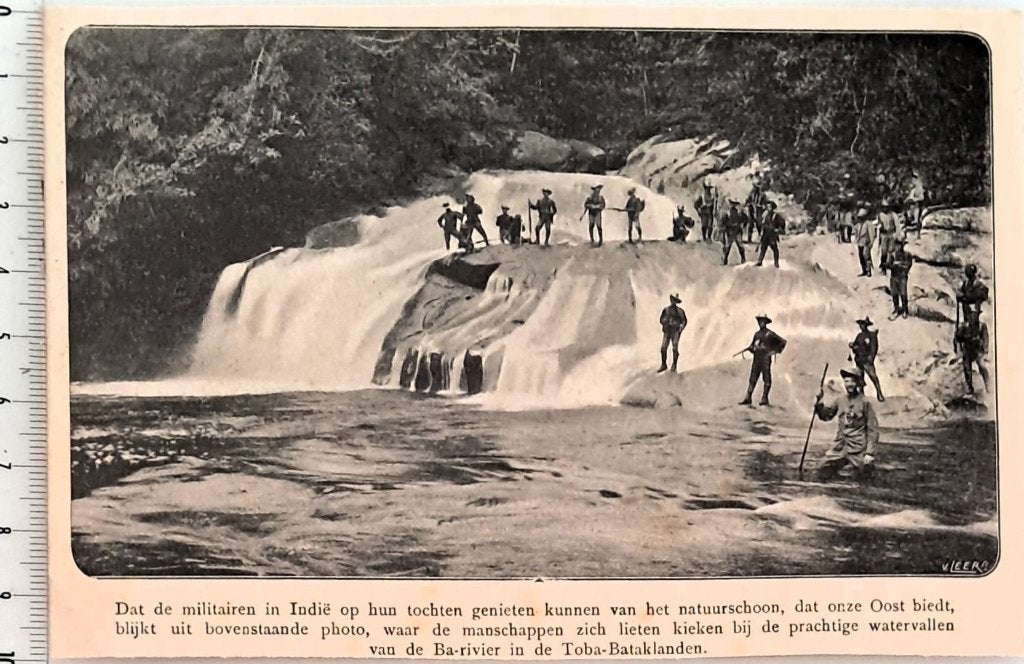 Leger Indië 1915;militairen in Ba-rivier in Toba-Bataklanden, Verzenden, Voor 1940, Gebruikt, Overige onderwerpen