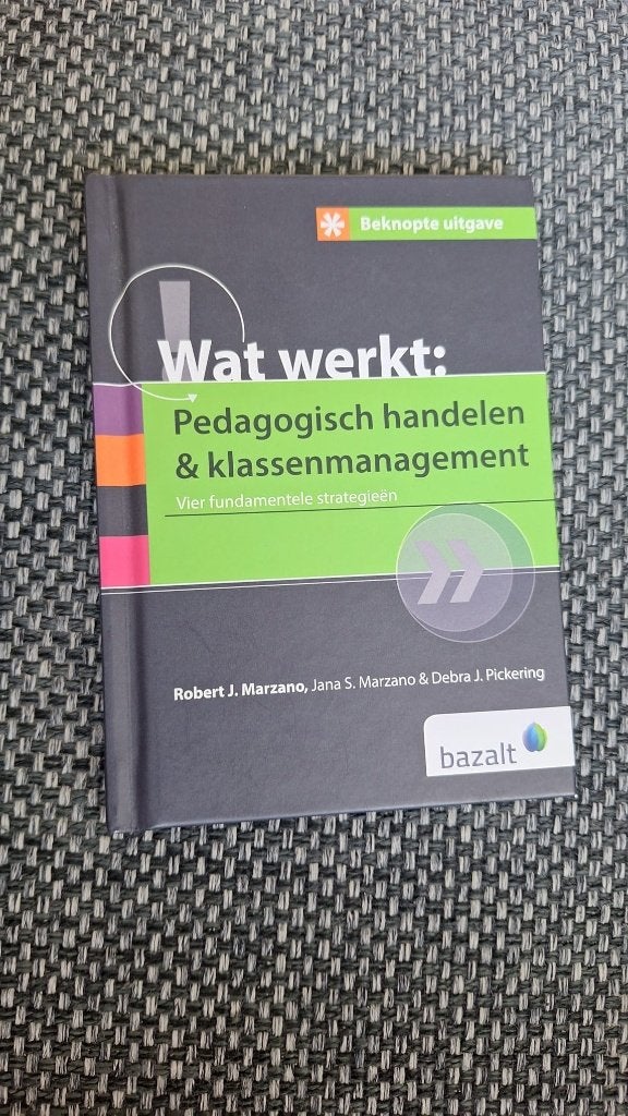 Wat werkt: Pedagogisch handelen & klassenmanagement, Boeken, Ophalen, HBO, Zo goed als nieuw, Bazalt