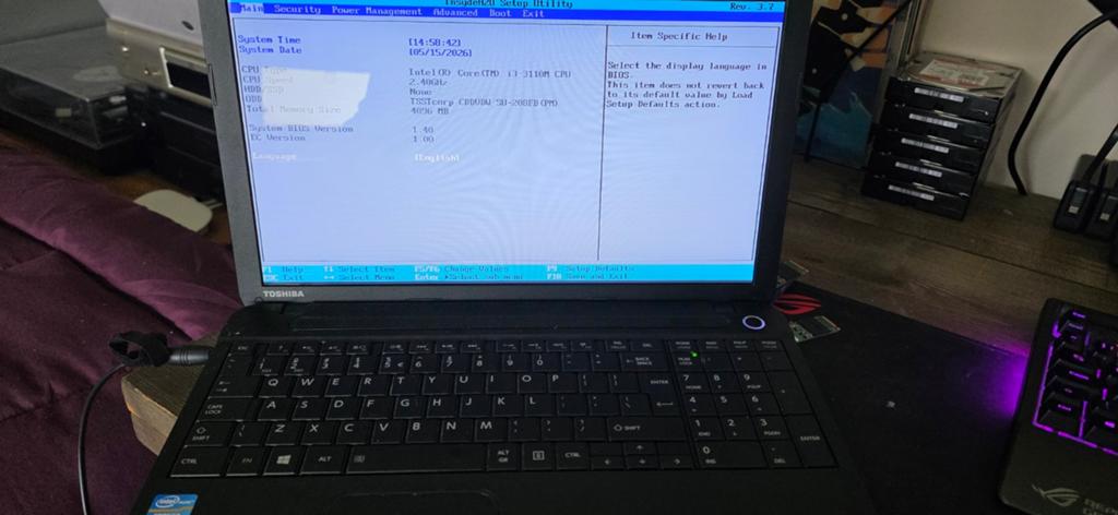 Toshiba c50-a-19u, 2 tot 3 Ghz, Ophalen of Verzenden, Intel Core i3 processor, Gebruikt
