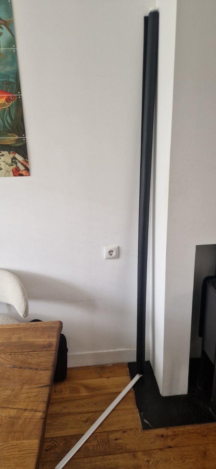 Fridans rolgordijn zwart 200 cm breed verduisterend, Ophalen, 200 cm, Gebruikt, Rolgordijn