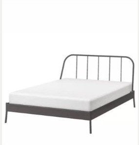 IKEA Korpardal 160 x 200 Inclusief bedframe Exclusief matras, Ophalen, Wit, Tweepersoons, 160 cm
