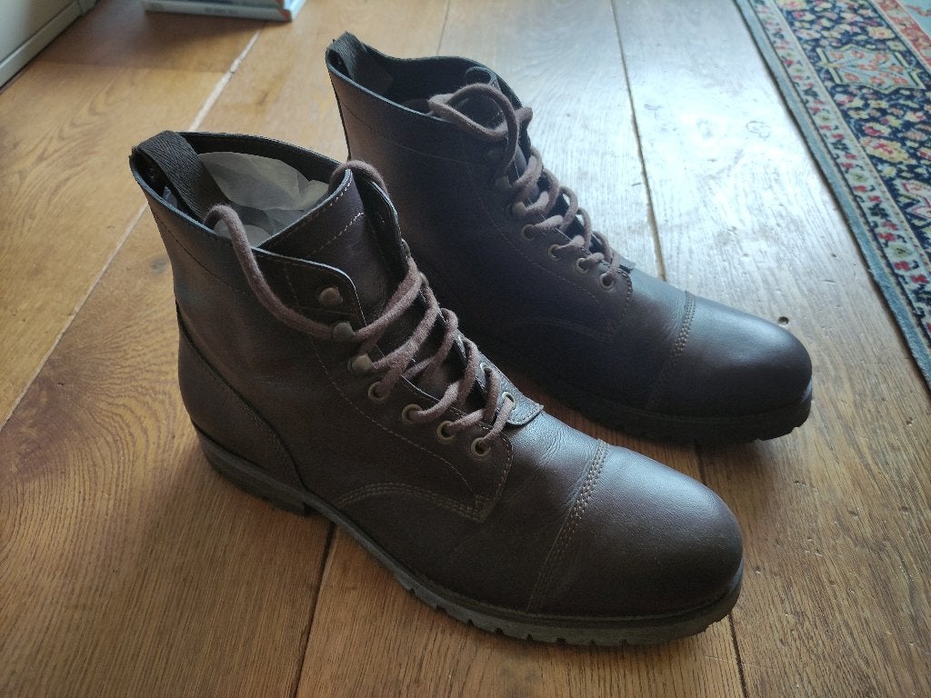 Vegan boots donkerbruin maat 46, Will's vegan, Bruin, Boots, Ophalen of Verzenden