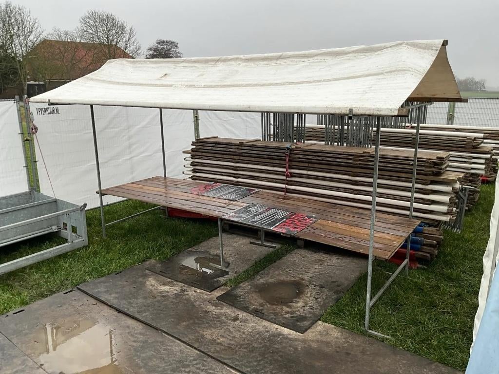 marktkraam 410 x240 alleen nog zeilen en tafels, Ophalen, Gebruikt, Overige typen, Minder dan 4 meter