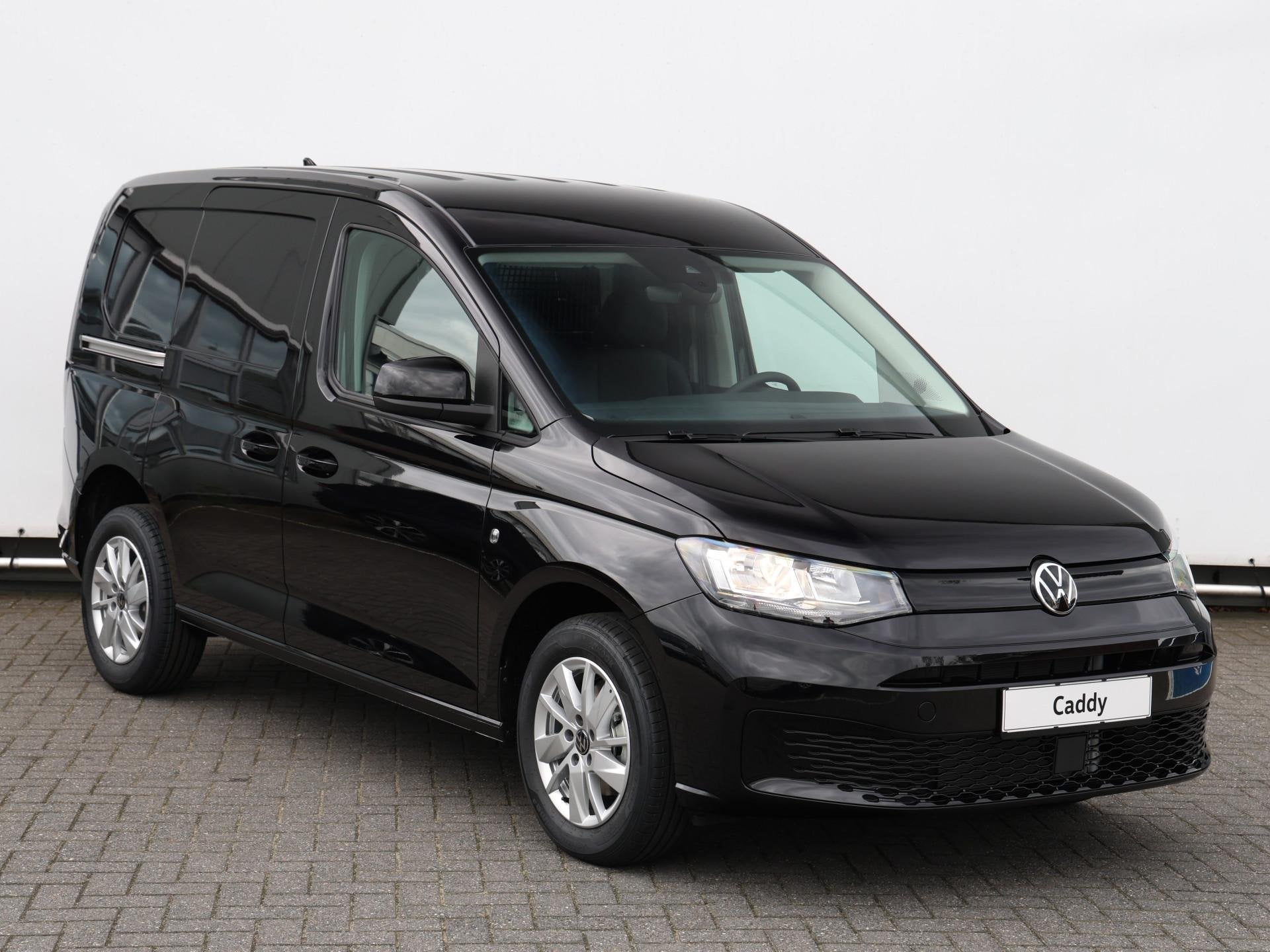 Volkswagen Caddy Cargo 2.0 TDI 75pk Style | Airco | Cruise C, Auto's, Voorwielaandrijving, Stof, Zwart, 4 cilinders