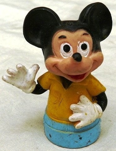 FIGURE / FIGUUR, Mickey Mouse, Vingerpop, Disney, 1980s.(1), Ophalen of Verzenden, Mickey Mouse, Gebruikt, Beeldje of Figuurtje