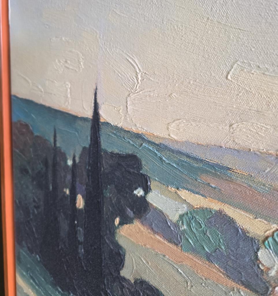Reproductie schilderij Ikea Hayslette toscane, Huis en Inrichting, Ophalen, 125 cm of meer, Zo goed als nieuw, 75 cm of meer