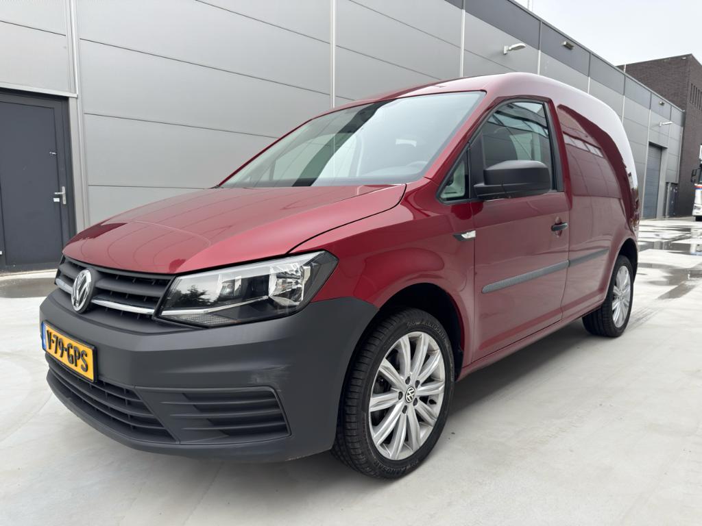 Volkswagen Caddy 2.0 TDI met BMT L1h1 75pk 2020 Rood, Auto's, Voorwielaandrijving, 74 pk, 4 cilinders, Volkswagen