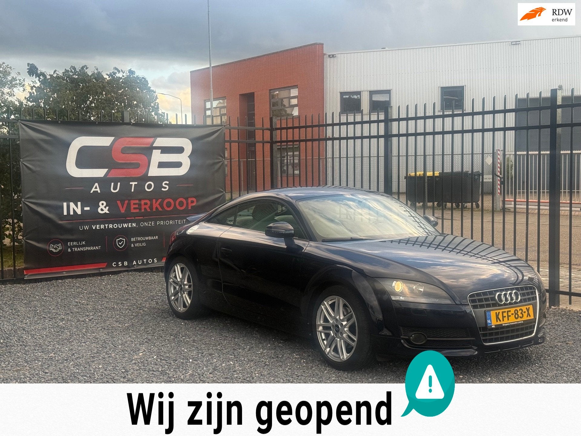 Audi TT 1.8 TFSI AIRCO!LAGE KM!ZEER MOOI!SPOILER!KOOPJE!, Auto's, Voorwielaandrijving, Gebruikt, Zwart, 4 cilinders