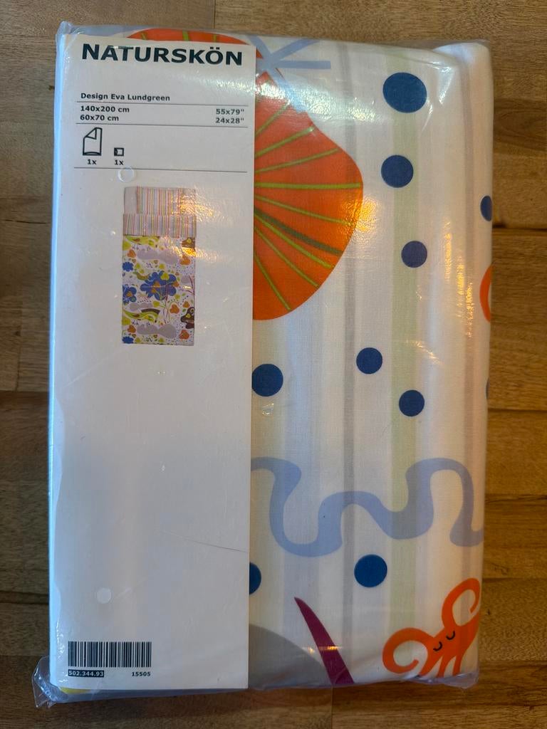 Nieuw IKEA NATURSKÖN Dekbedovertrek 140x200 incl. kussenhoes, Overige kleuren, Jongetje of Meisje, Dekbedovertrek, Nieuw