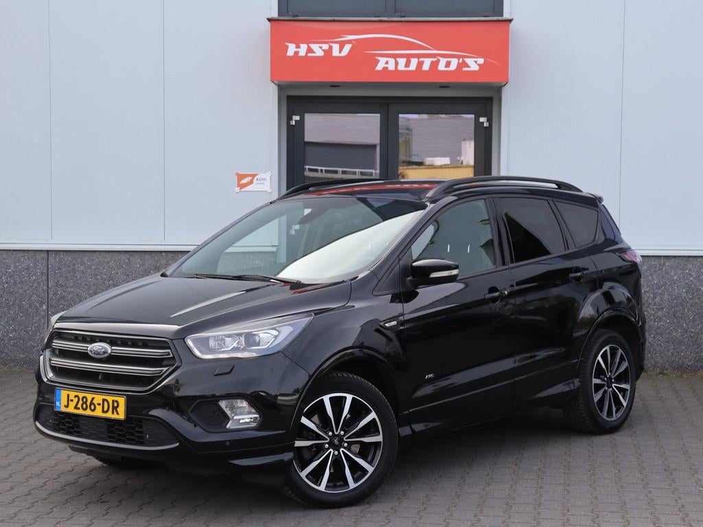 Ford Kuga 1.5 EcoBoost ST Line AWD navi LM automaat, Auto's, Ford, Euro 6, 4 cilinders, 1850 kg, Zwart