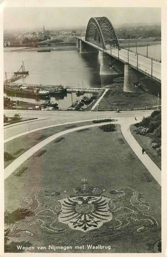 300-098-027 Nijmegen Wapen met Waalbrug, Verzamelen, Verzenden, Voor 1920, Gelderland