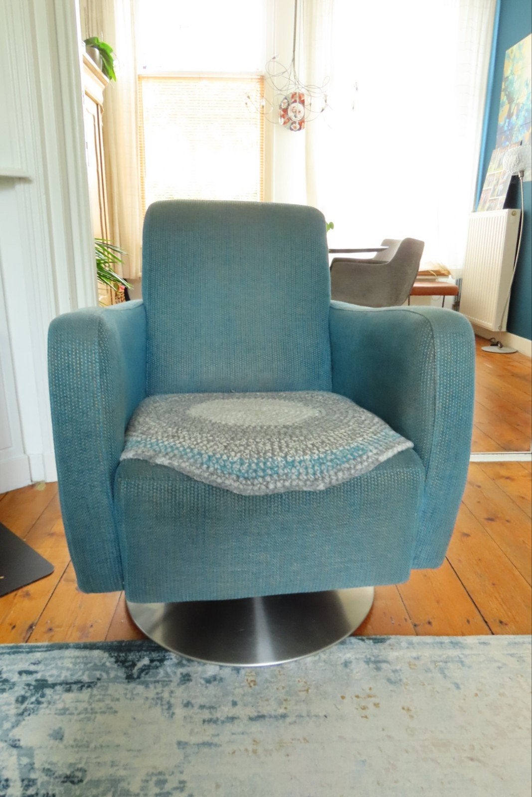 Gratis comfortabele draaibare fauteuil, Huis en Inrichting, Fauteuils, Ophalen, Modern, Comfortabel, Gebruikt, Minder dan 75 cm