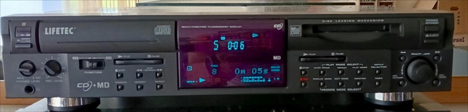 Lifetec LT8964 CD/MD Recorder Combi, Overige merken, Ophalen of Verzenden, Info@smitselectronics.nl, Smitselectronics