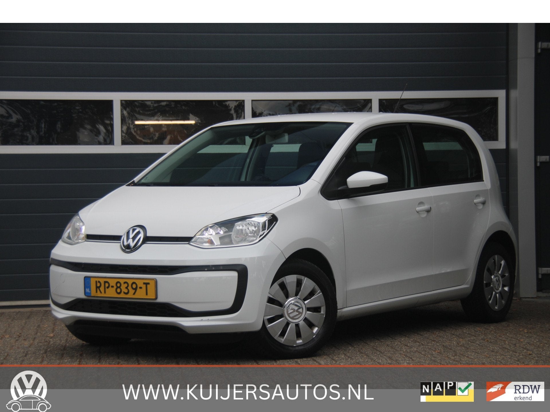 Volkswagen up! 1.0 BMT move up! | Automaat | AC | Org NL | D, Auto's, Volkswagen, Stof, Gebruikt, 840 kg, Wit