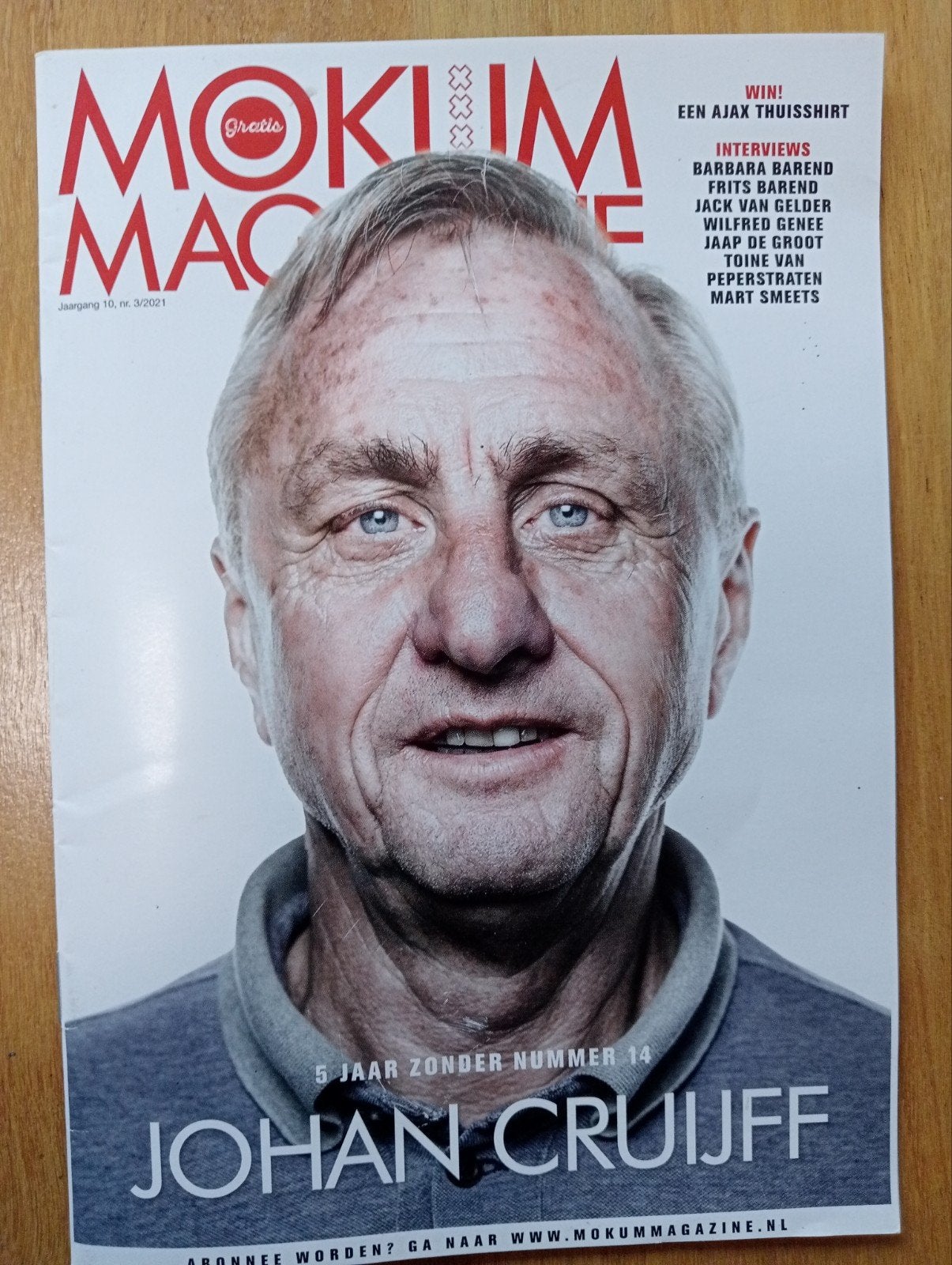 Mokum Magazine Johan Cruijff - 5 jaar overleden, Ophalen of Verzenden, Zo goed als nieuw, Sport en Vrije tijd