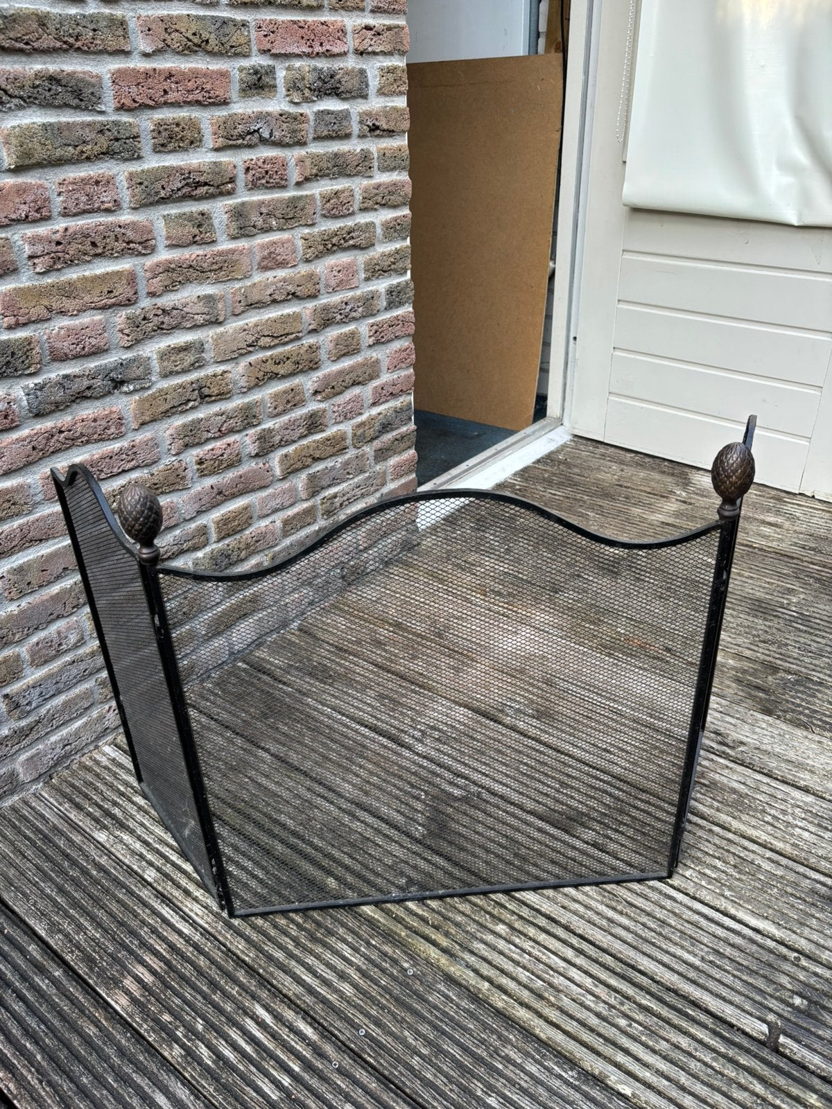 Openhaard scherm, Huis en Inrichting, Ophalen, Zo goed als nieuw, Houthaard