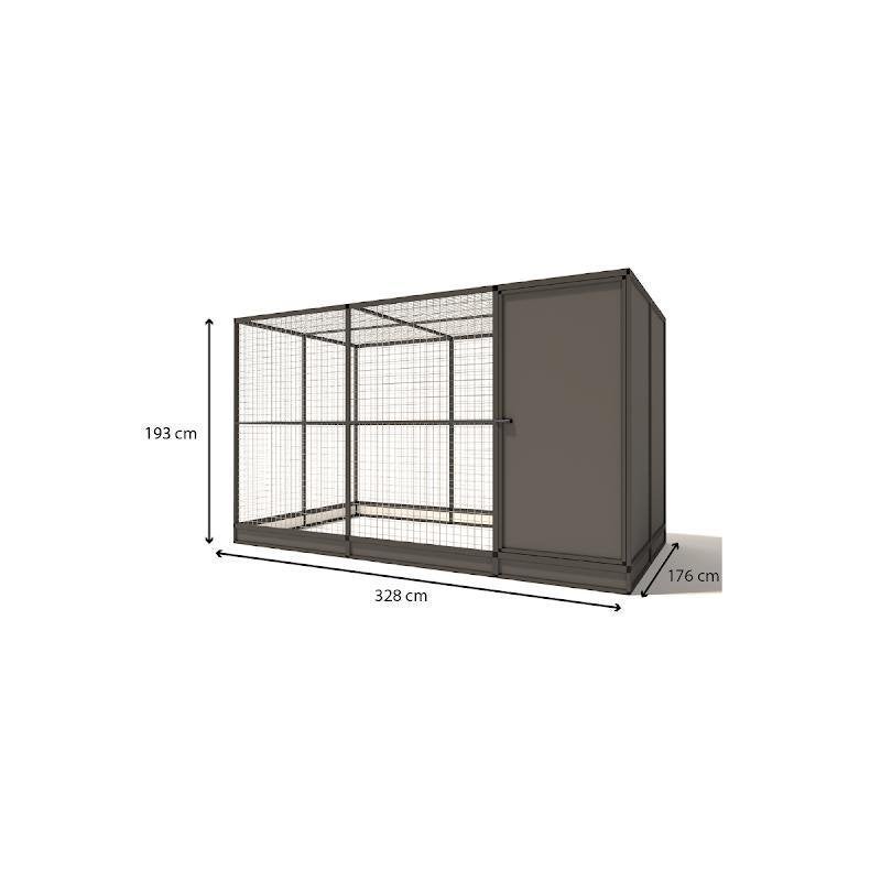 Aluminium Buitenvolière Evi | model 1, Ophalen of Verzenden, Nieuw, Aluminium, Broedkooi of Kweekkooi