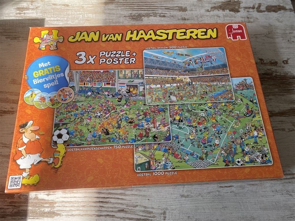 Jan van haasteren - voetbal 3 x 1000 stuks [s391], Verzenden, 500 t/m 1500 stukjes, Zo goed als nieuw