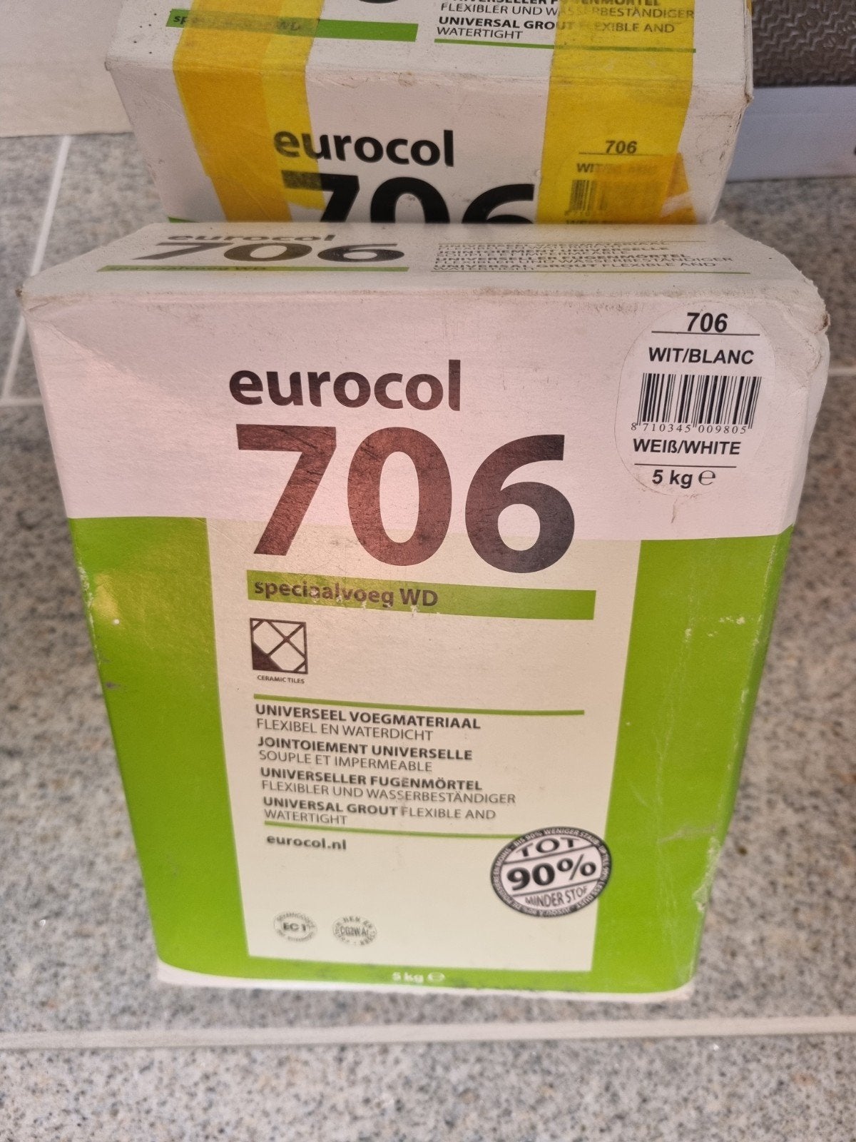 Eurocol 706 wit, Doe-het-zelf en Verbouw, Ophalen, Overige materialen, Wandtegels, Nieuw