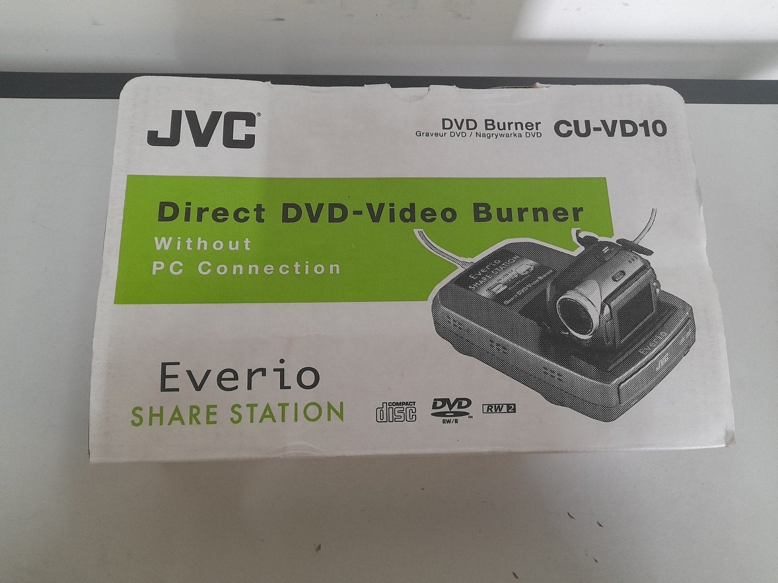 JVC CU-VD10 Direct DVD Video Burner R RW Share Station, Audio, Tv en Foto, Ophalen of Verzenden, Gebruikt, Dvd-recorder, JVC