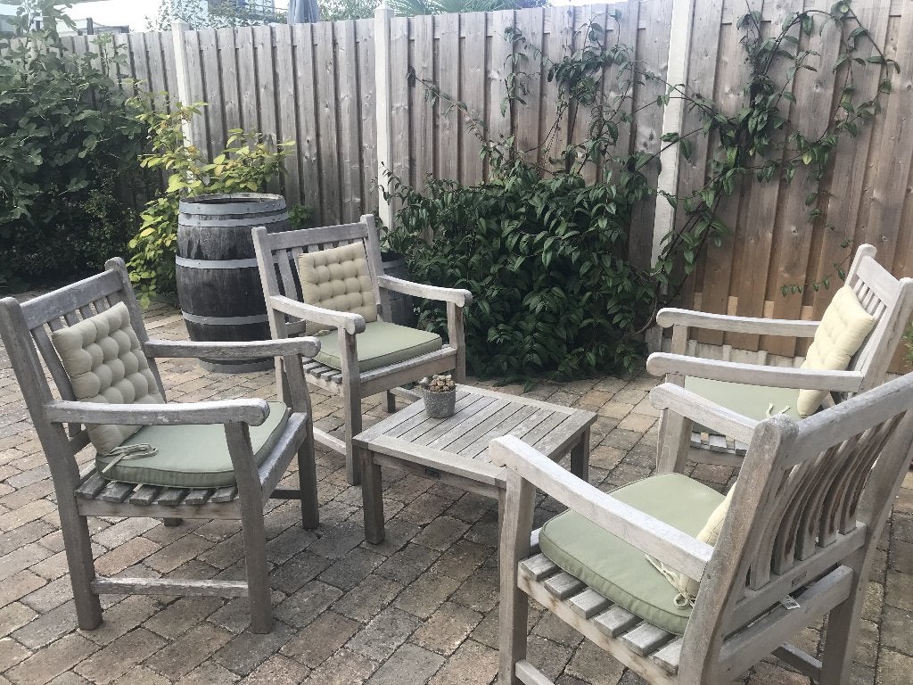 Tuinmeubelen, Tuin en Terras, Ophalen, 4 zitplaatsen, Gebruikt, Teakhout