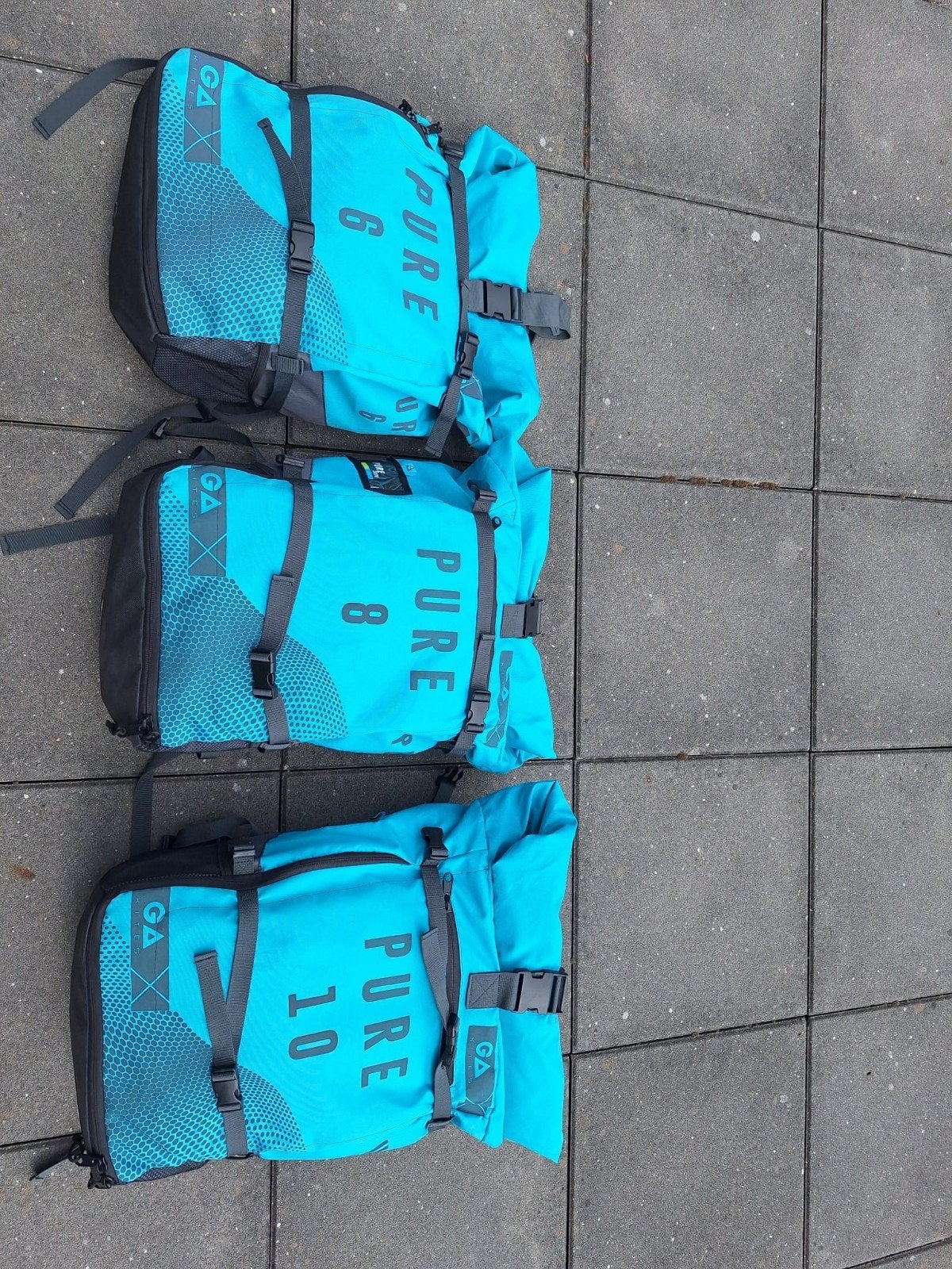 Gaastra Pure Kitesurf Set (6m, 8m, 10m) met bars en een pomp, Ophalen, Gebruikt, Kitesurf-set, Geen board