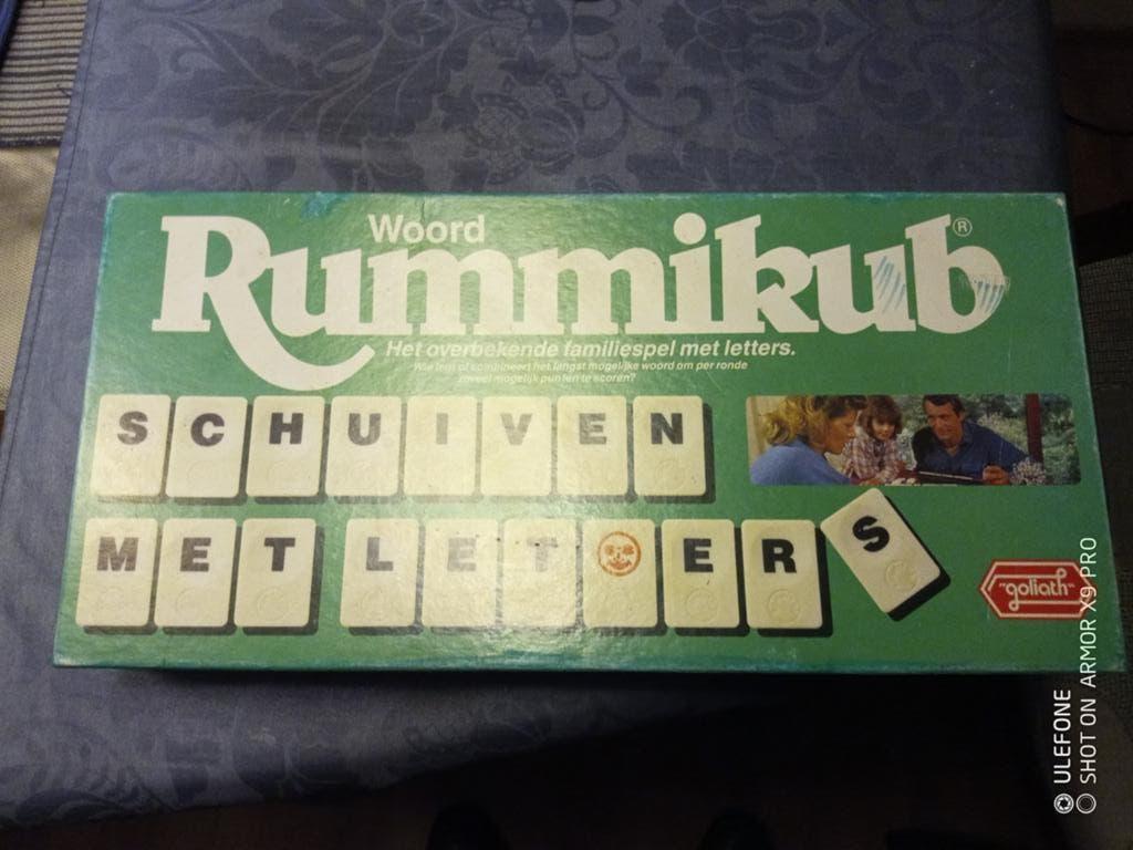 LEUK GEZELSCHAP SPEL WOORD RUMMICUP, Hobby en Vrije tijd, Gezelschapsspellen | Bordspellen, Drie of vier spelers, Ophalen of Verzenden