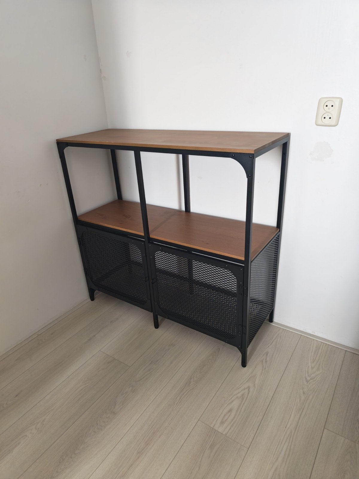 Ikea FJÄLLBO stellingkast zwart 100x95cm, Ophalen, Zo goed als nieuw