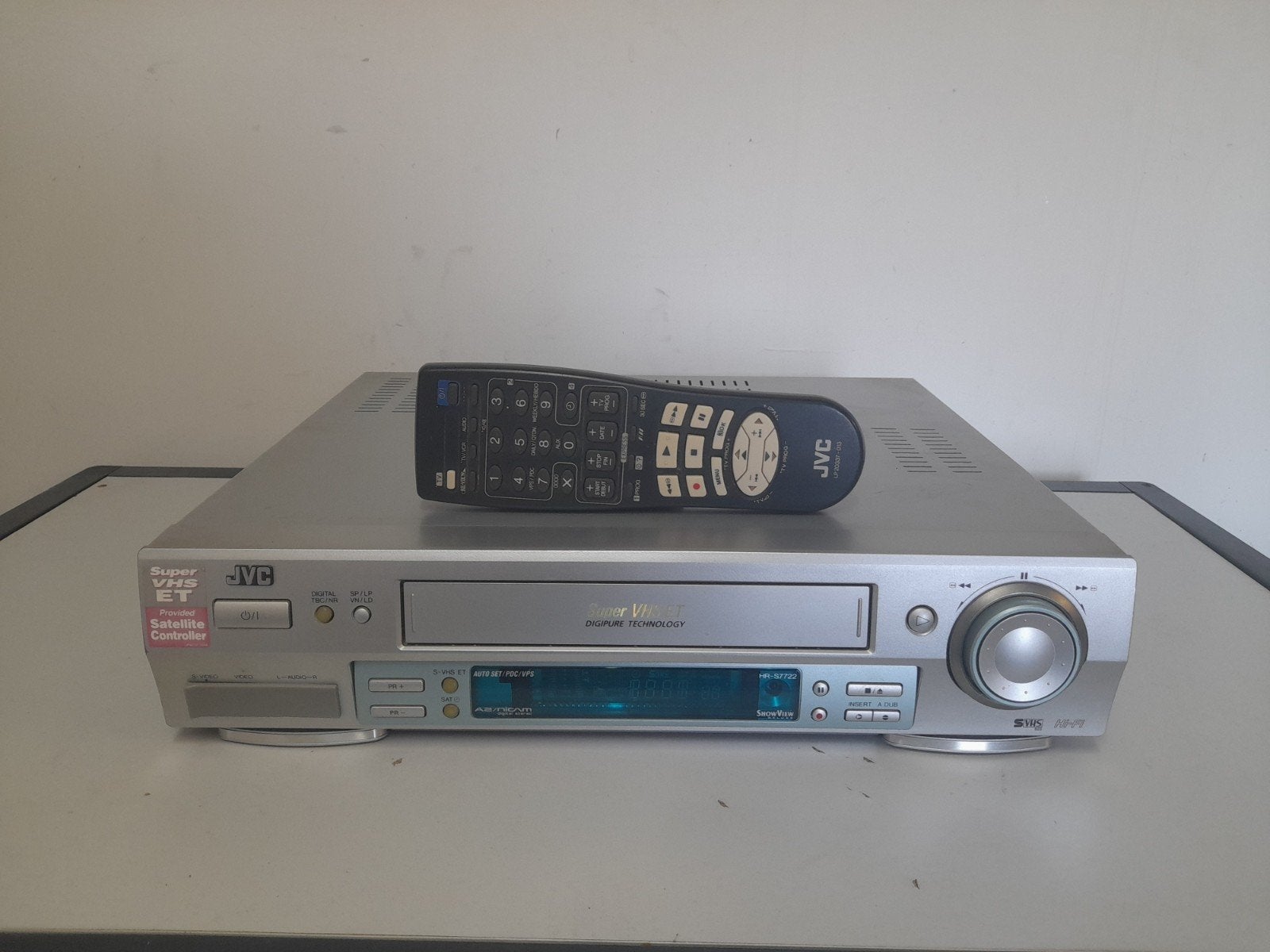JVC super VHS videorecorder HR-S7722, Audio, Tv en Foto, Videospelers, Ophalen of Verzenden, Gebruikt, VHS-speler of -recorder