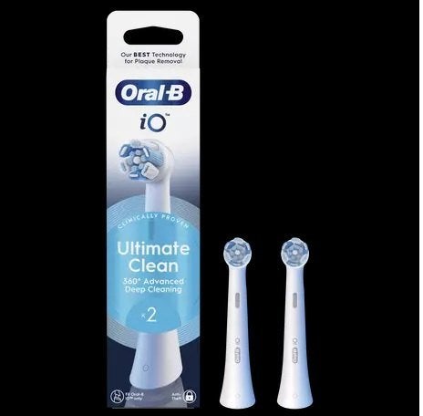 Oral-B iO Ultimate Clean White Opzetborstels - 2 stuks, Ophalen of Verzenden, Nieuw, Opzetborstel