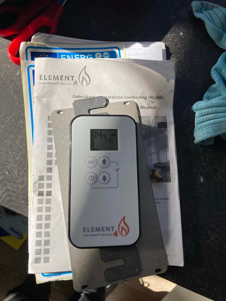 Element4 Gashaard - Inbouw met afstandsbediening, Ophalen, Gebruikt, Inbouwhaard, Gashaard