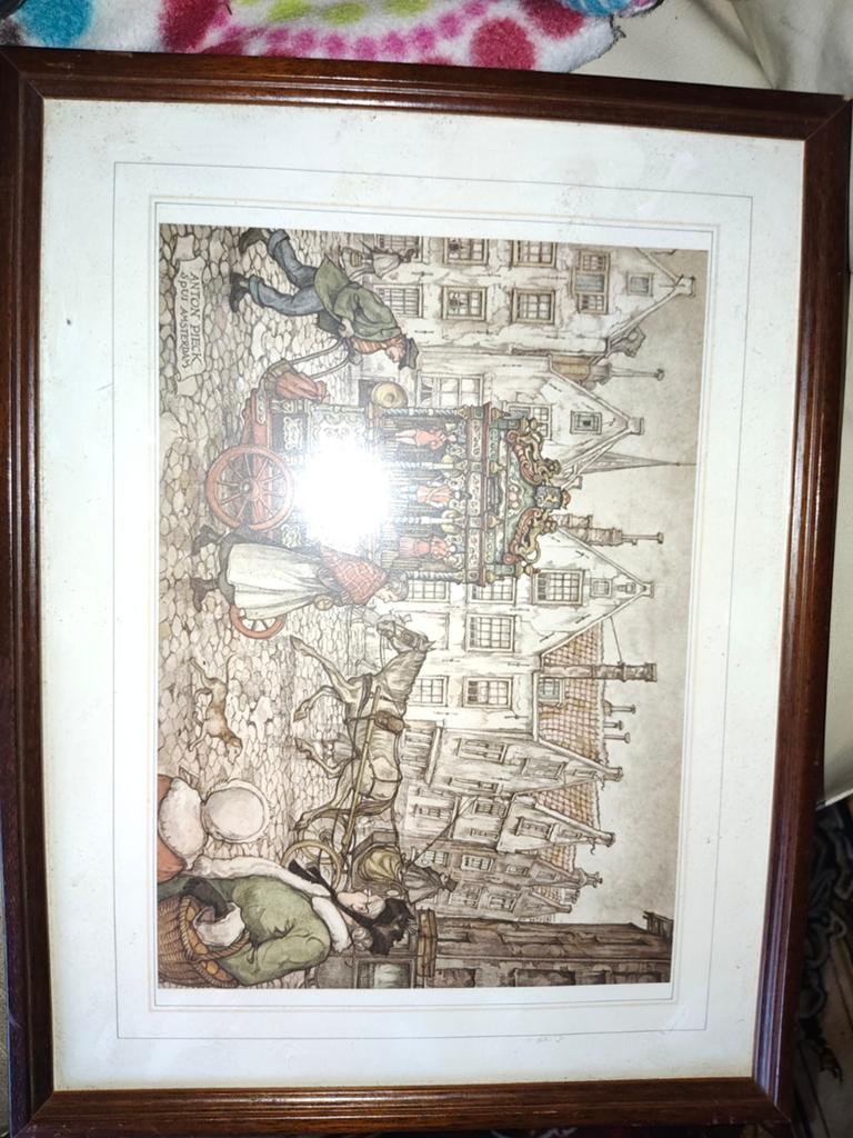 Te koop aangeboden schilderijtje van Anton Pieck ., Ophalen of Verzenden