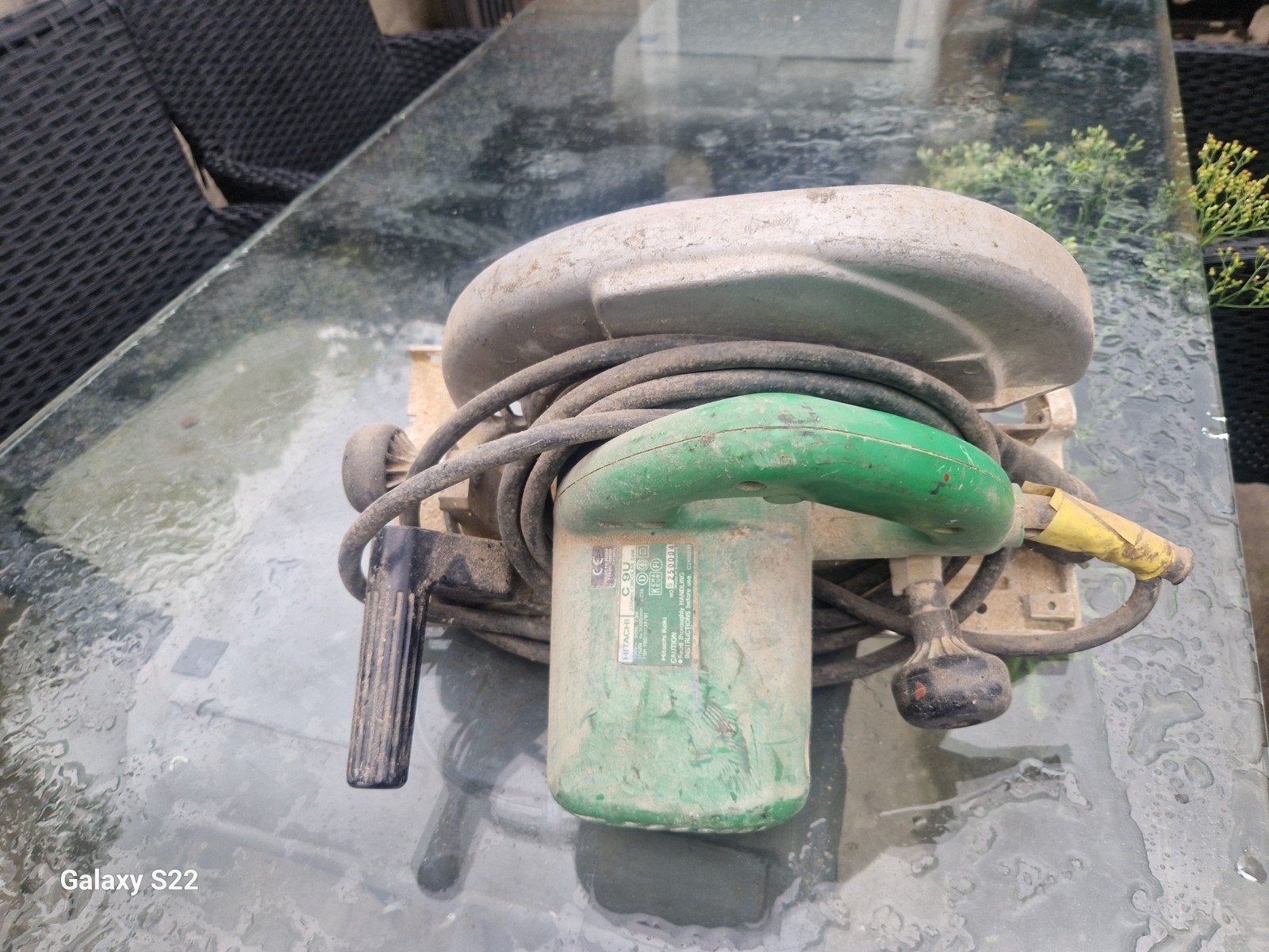 hitachi cirkelzaag, Ophalen of Verzenden, 1200 watt of meer, Cirkelzaag, 30 tot 70 mm